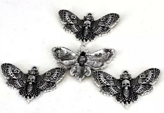 Death's head hawk moth charms 5pk