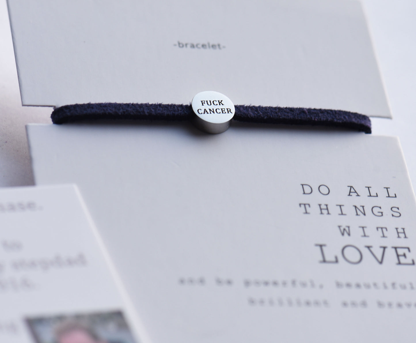 Fuck Cancer adjustable bracelet