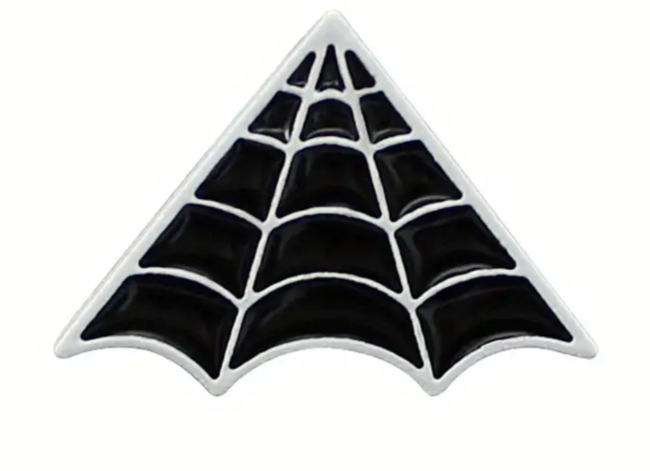 Cobweb enamel pin badge