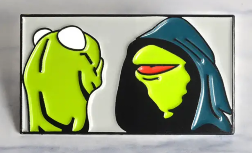 Kermit the frog enamel pin badge