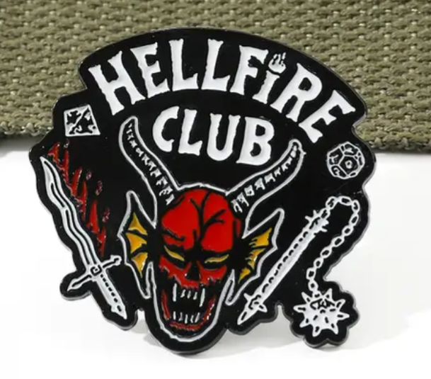 Large hellfire club enamel pin badge