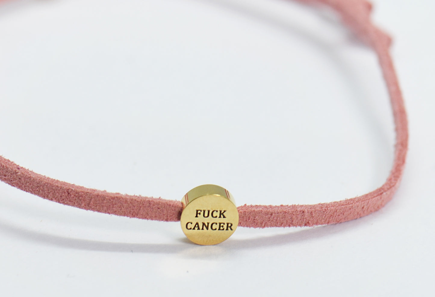 Fuck cancer bracelet pink (limited breast cancer range)