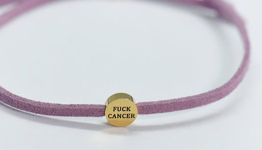 Fuck cancer bracelet purple (limited breast cancer range)