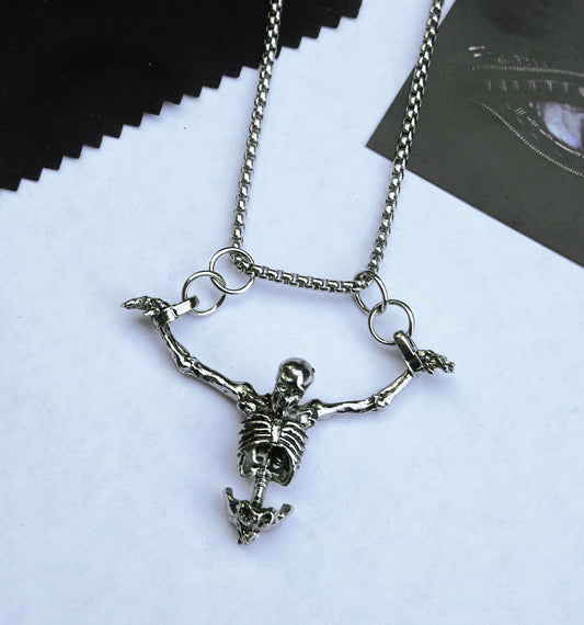 Hanging skeleton necklace