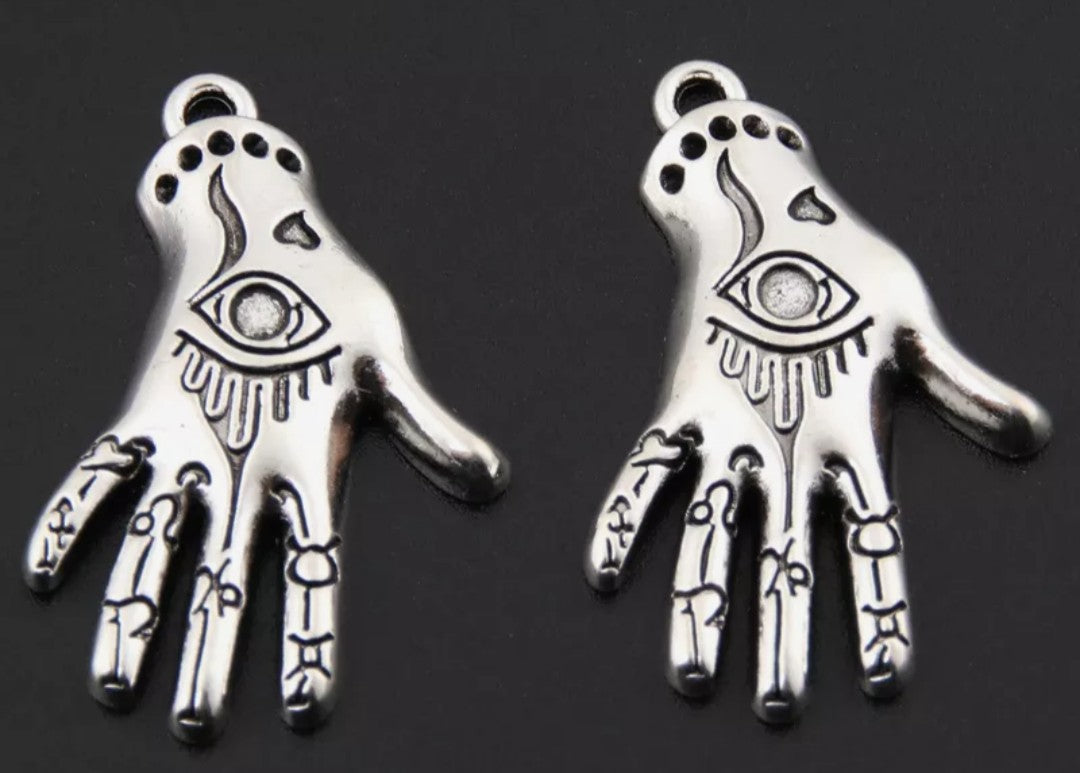 Skull Hand Eye Charms 5pk