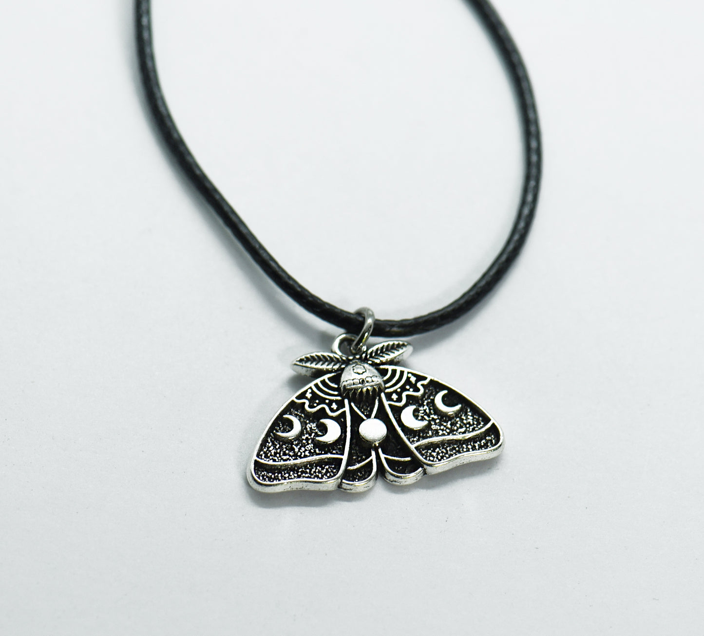 Lunar moth gothic necklace